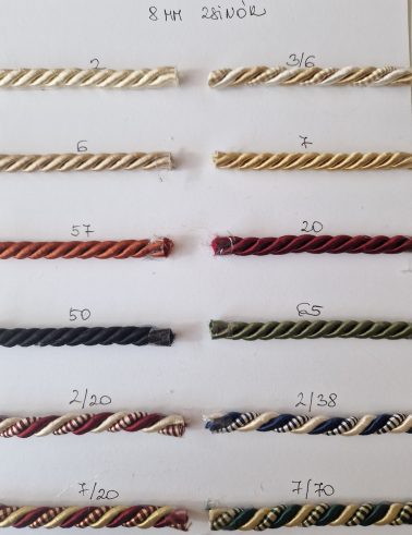 Kárpitoszsinór 8 mm átmérő